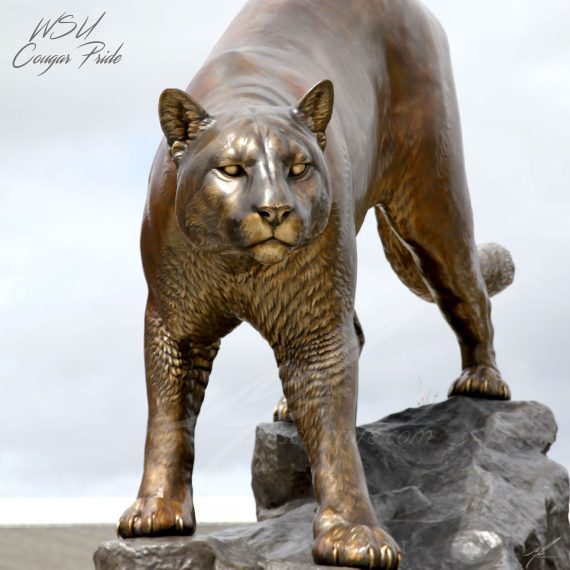 Washington State Universtity Cougar Pride Monument WSU Athletics Mascot Mike Fields