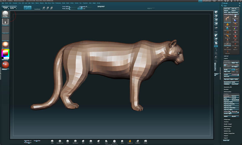 Zbrush Mike Fields Sculpture Cougar Pride (1)