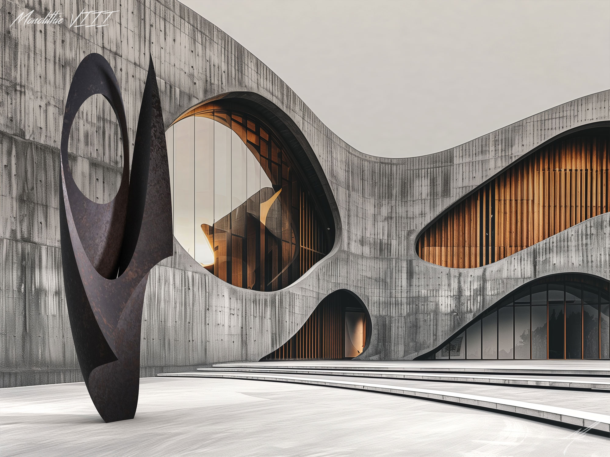 Abstract Sculpture Outdoor Bronze (1)