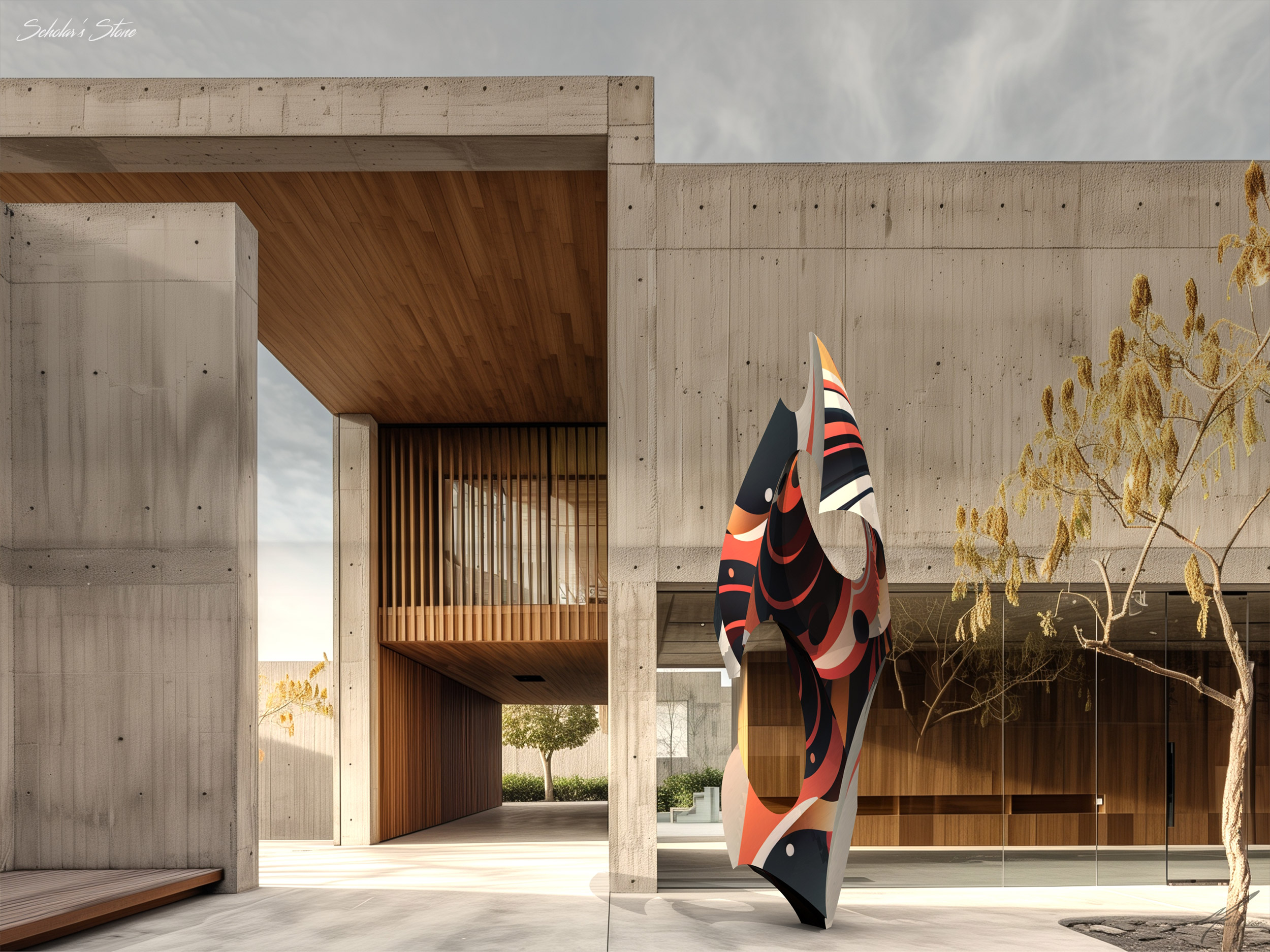 Scholars Stone v1 Abstract Residential Commercial Sculpture