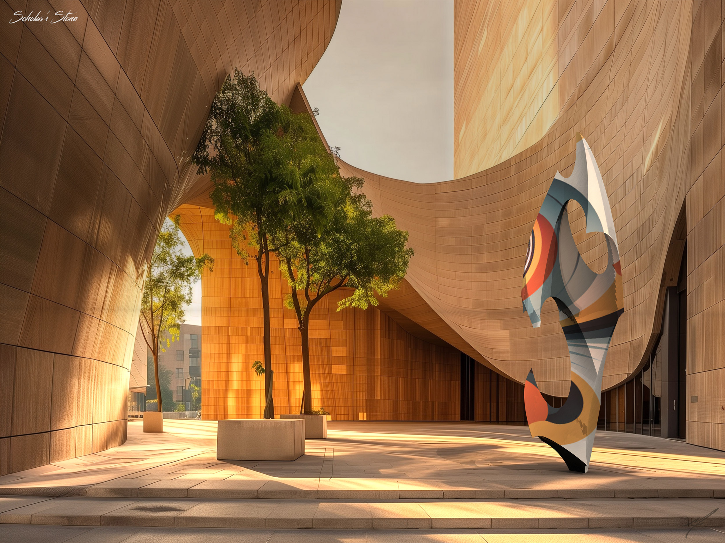 Scholars Stone v1 Contemporary Residential Commercial Sculpture Mike Fields