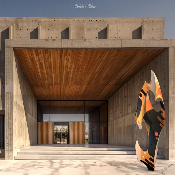 Scholars Stone v1 Modern Residential Commercial Sculpture Architecture