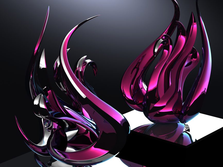 Contemporary Sculpture Swan Decor 14 1