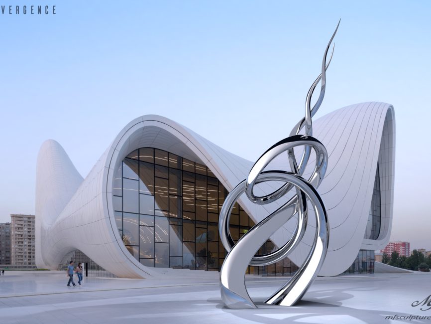 Heydar Aliyev Zaha Hadid Convergence Modern Sculpture Public Art 4