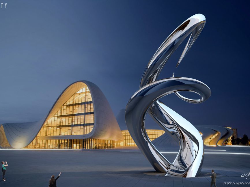 heydar aliyev center baku zaha hadid Unity Modern Sculpture 2