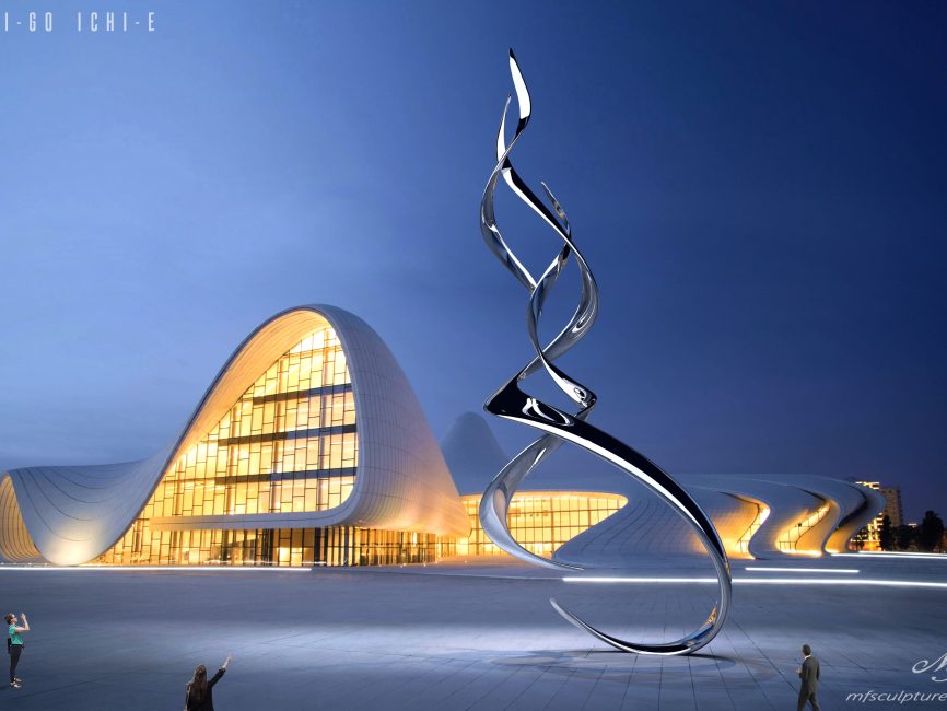 Heydar Aliyev Zaha Hadid Convergence Modern Sculpture Public Art Contemporary Ichi go ichi e 2