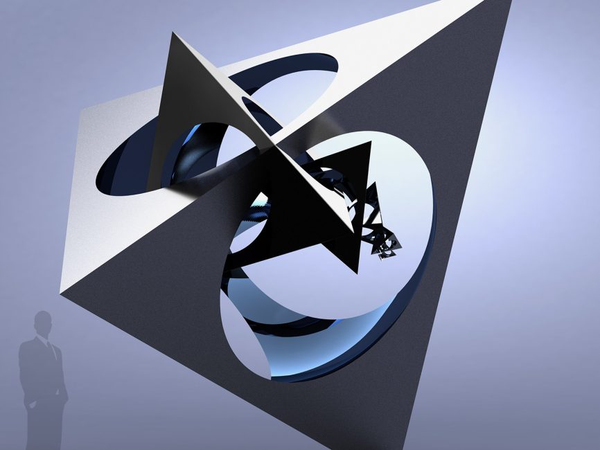Tetra Sphere Modern Art Famous