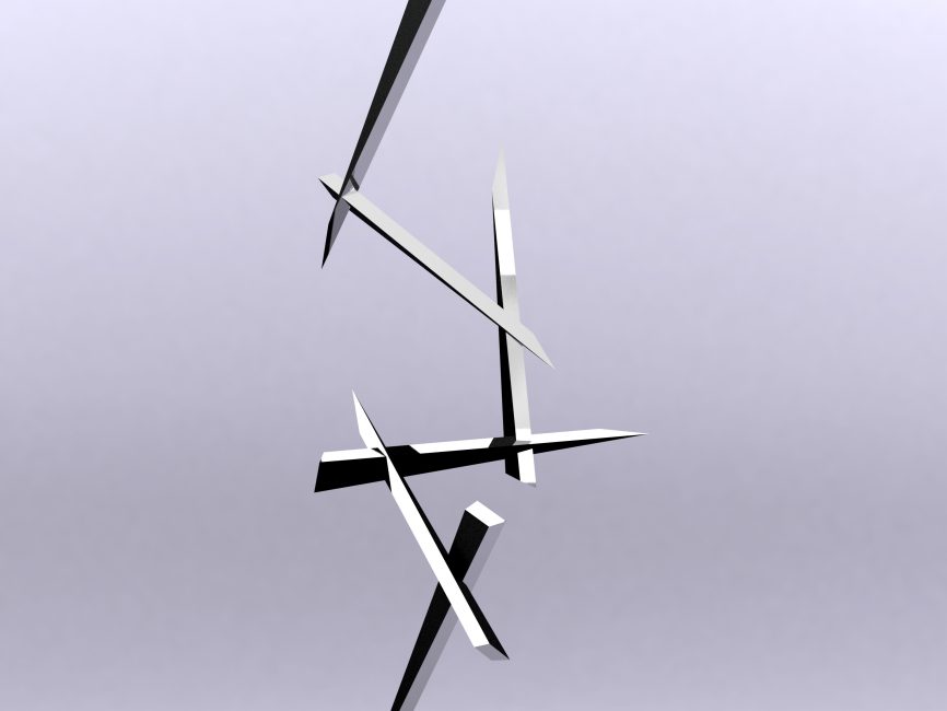 Chopstix Stainless Steel Contemprorary Art 2