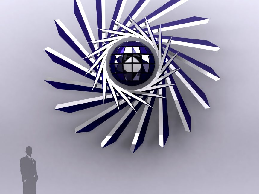Wallflower Stainless Steel Contemporary metal wall art 10