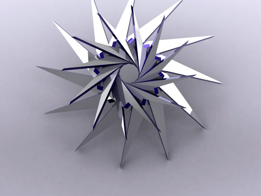 Wallflower Stainless Steel Contemporary metal wall art 2