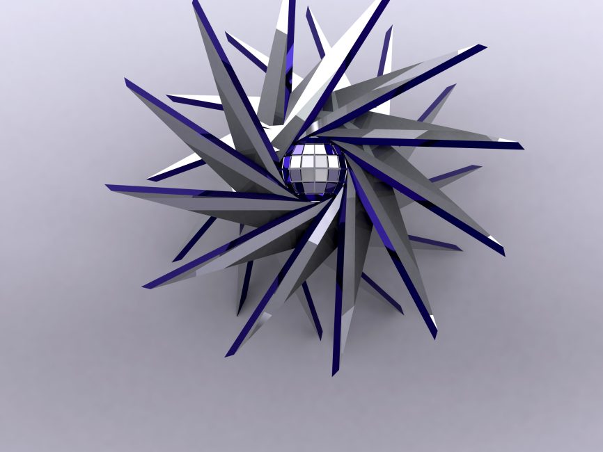 Wallflower Stainless Steel Contemporary metal wall art 5