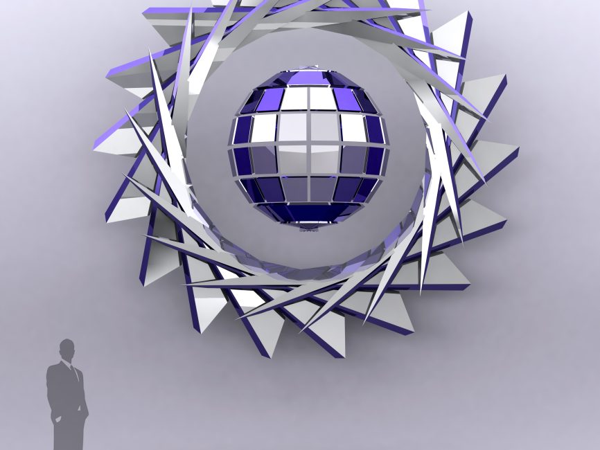 Wallflower Stainless Steel Contemporary metal wall art 9