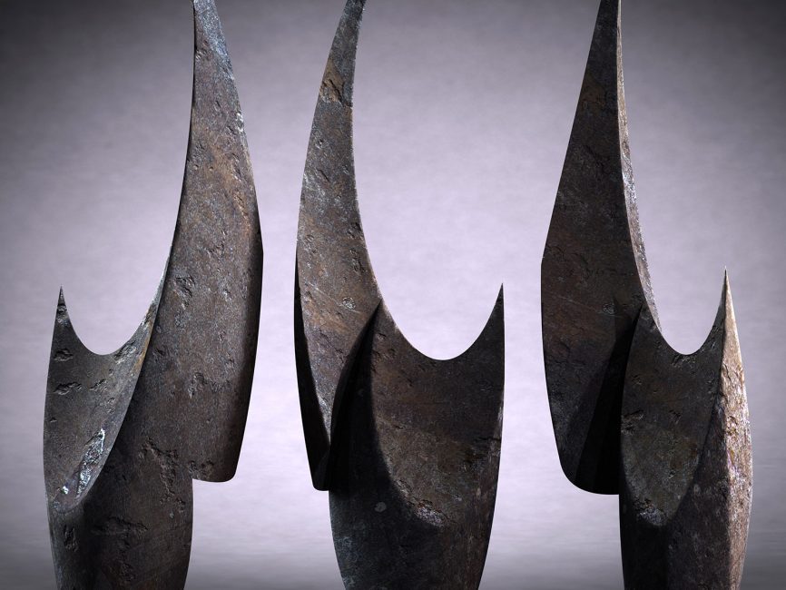 Monolithic Abstract Contemporary Sculpture Mike Fields 2