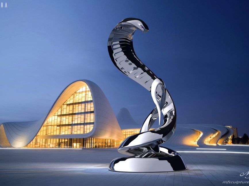 Heydar Aliyev Zaha Hadid Modern Sculpture Cobra2 1