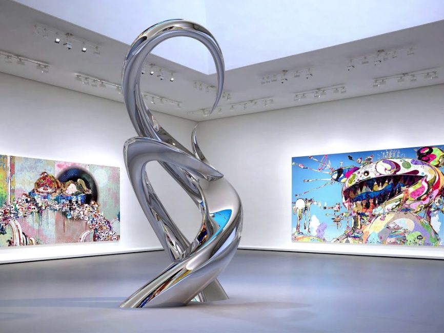 "Unity" Contemporary Sculpture - The Fondation Louis Vuitton Museum in Paris, France (render)