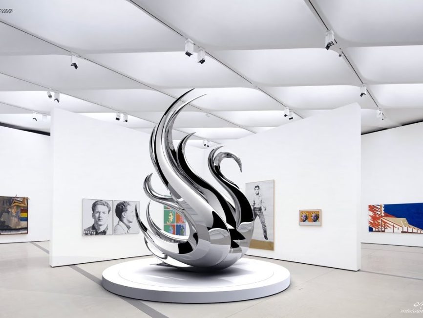 "Swan" | Contemporary Sculpture by Mike Fields