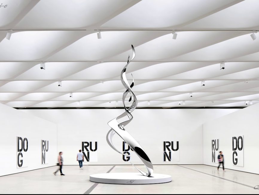 Ichi-go ichi-e | Contemporary Sculpture |  The Broad (Render) | Stainless